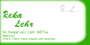 reka lehr business card